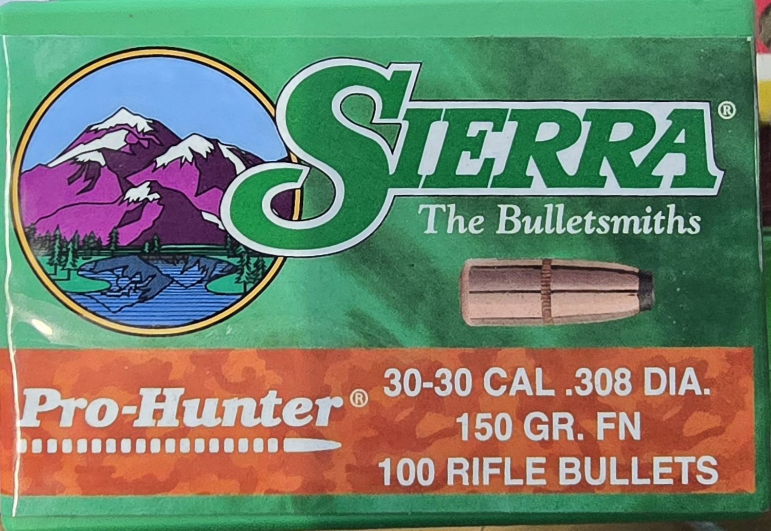 Sierra Pro-Hunter 30-30 Cal. .308 Dia. 150 Gr.FN 100 Bullets