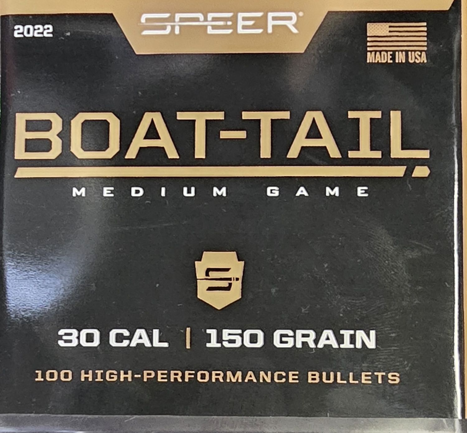 Speer Boat-Tail 30 Cal. 150 Gr. 100 Bullets