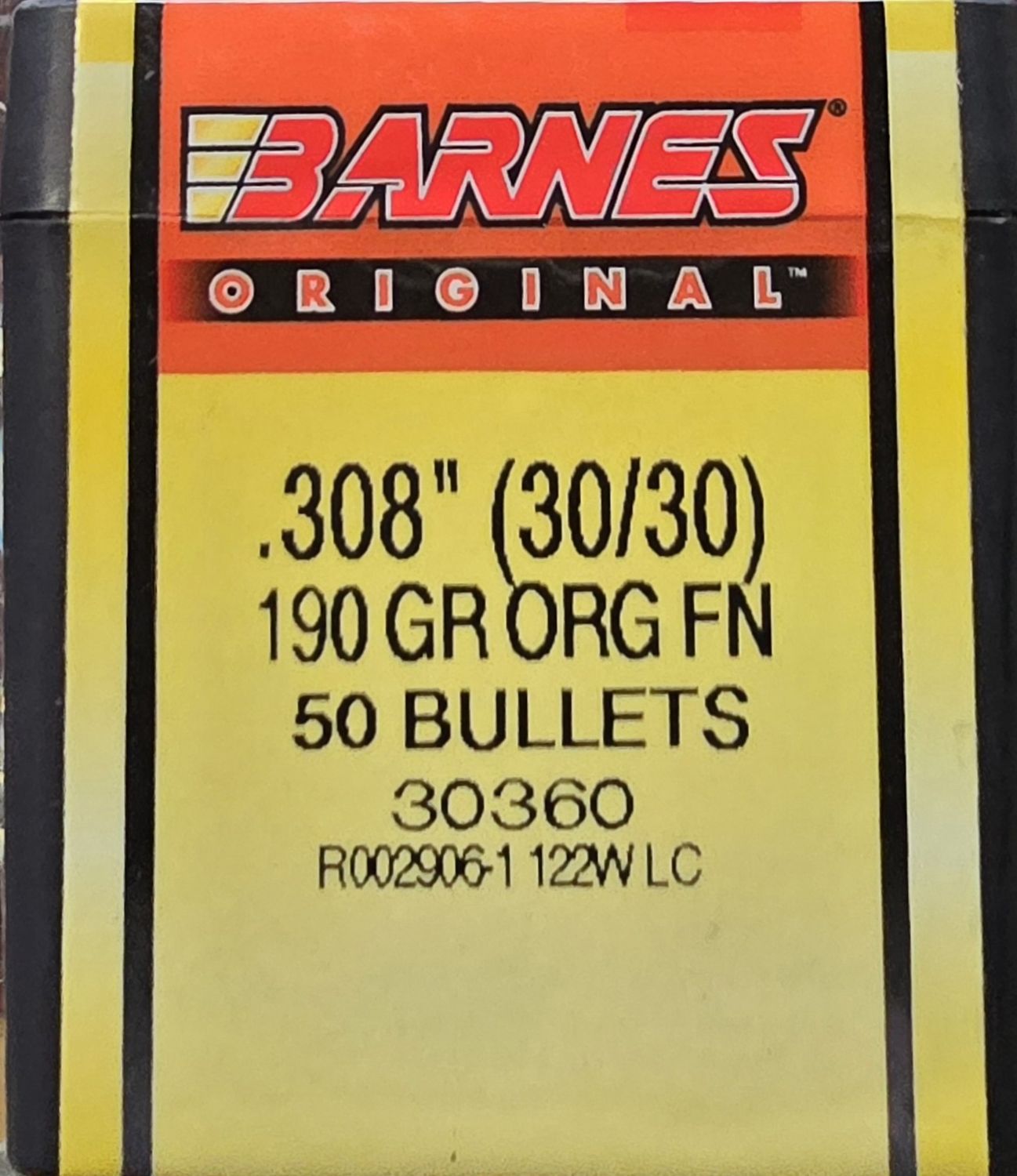 Barnes Original .308 (30/30) 190 Gr. FN 50 Bullets