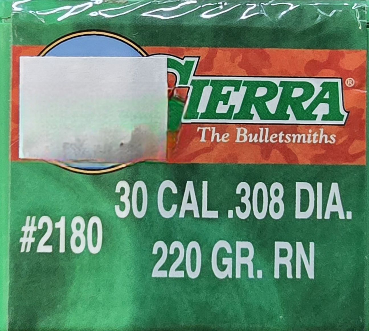 Sierra Pro-Hunter 30 Cal. .308 Dia. 220 Gr. 100 Bullets