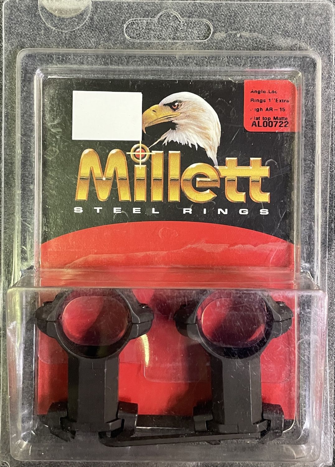 Millet 1&quot; Extra High AR-15 Steel Rings