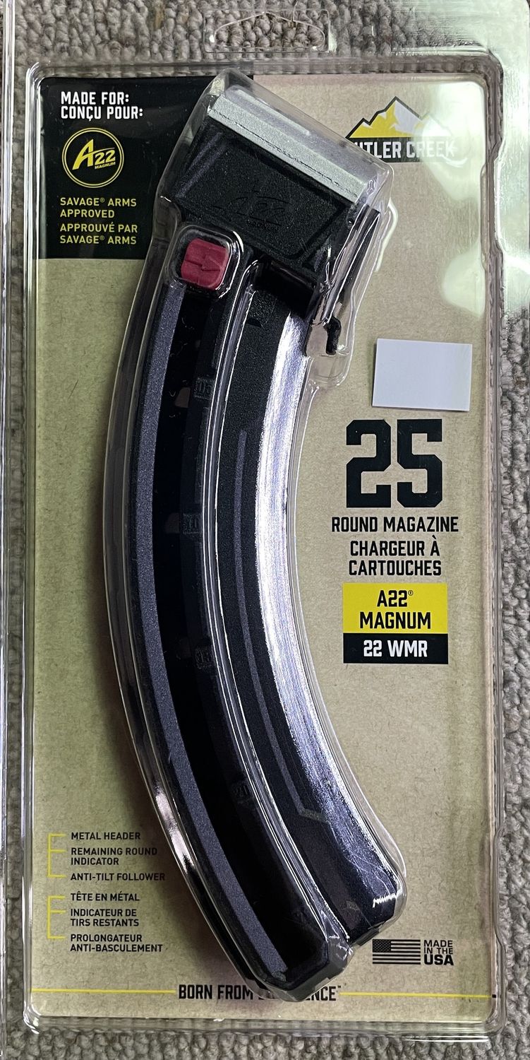 Butler Creek A22 Magnum 22 WMR 25 Round Magazine