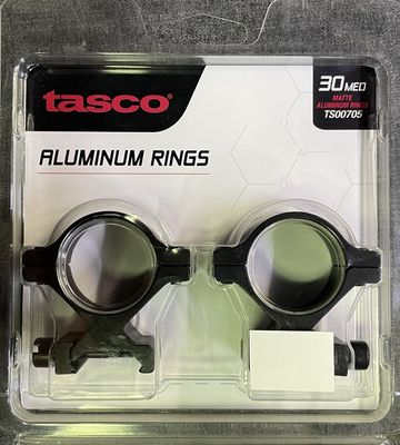 Tasco 30mm Weaver Style Medium Rings Matte