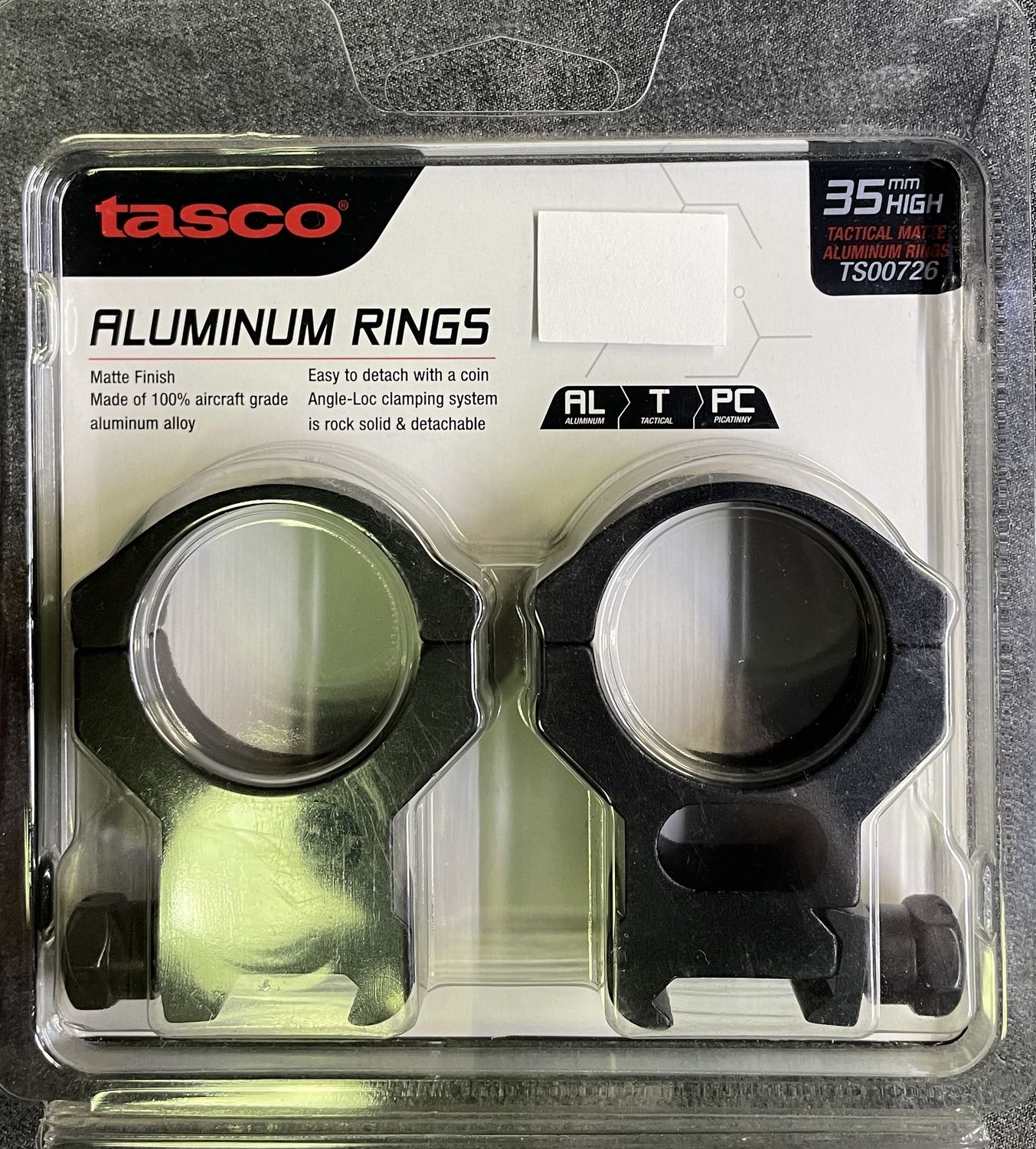 Tasco 35mm Weaver Style High Rings Matte