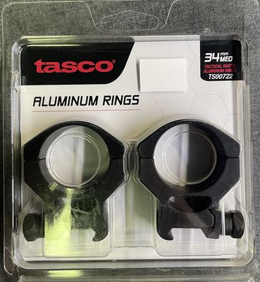 Tasco 34mm Medium Rings Matte