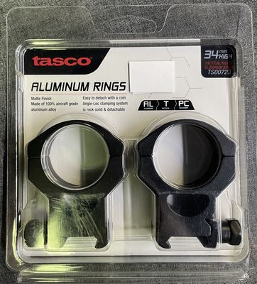 Tasco 34mm High Rings Matte
