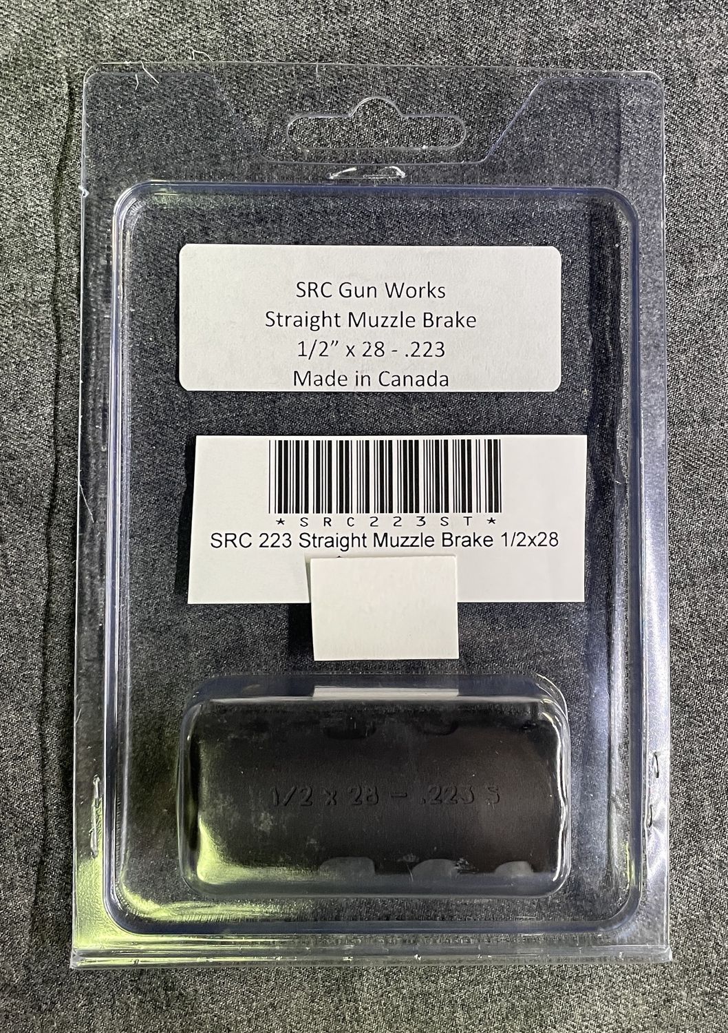 SRC Gun works 223 Rem. Straight Muzzle Brake 1/2x28