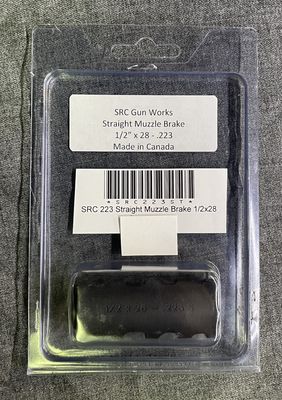SRC Gun works 223 Rem. Straight Muzzle Brake 1/2x28