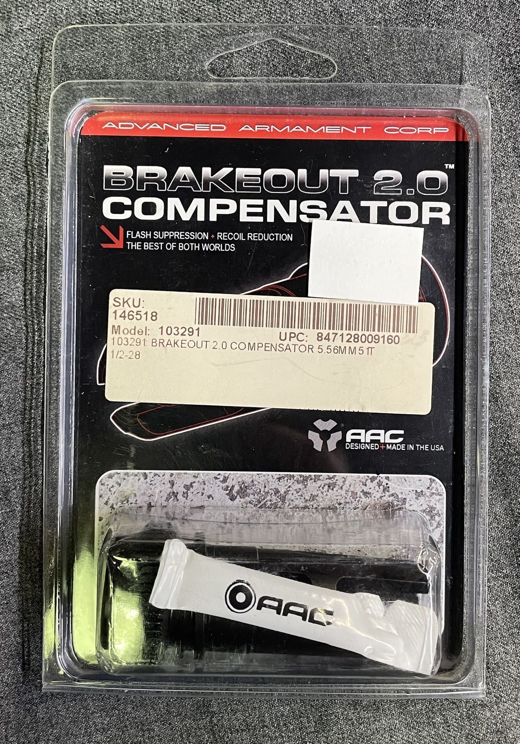 AAC 5.56mm Compensator 1/2x28 TPI