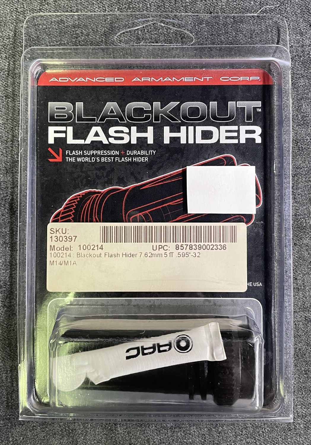 AAC Flash Hider 7.62/6.5/6.8mm, .595x32 51 Tooth
