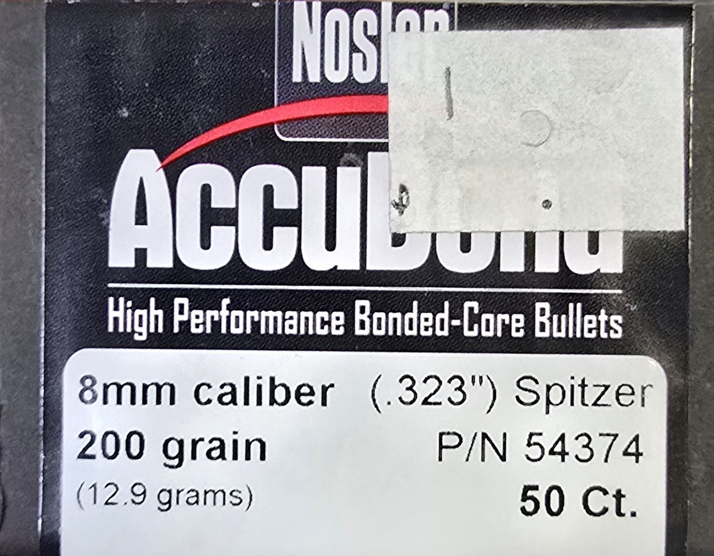 Nosler AccuBond 8mm .323 Dia. Cal. 200 Gr. 50 Bullets