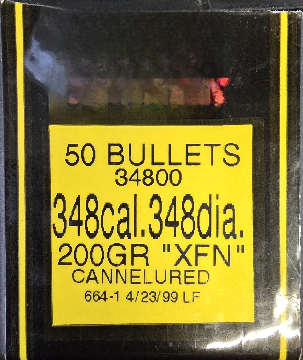 Barnes XFN 348 Cal .348 Dia 200 Gr. Cannelured 50 Bullets
