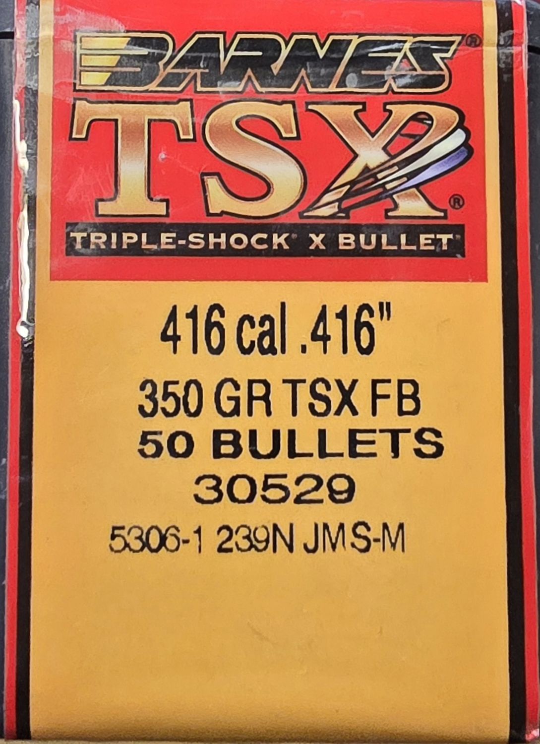 Barnes TSX .416 Cal. 350 Gr. FB 50 Bullets