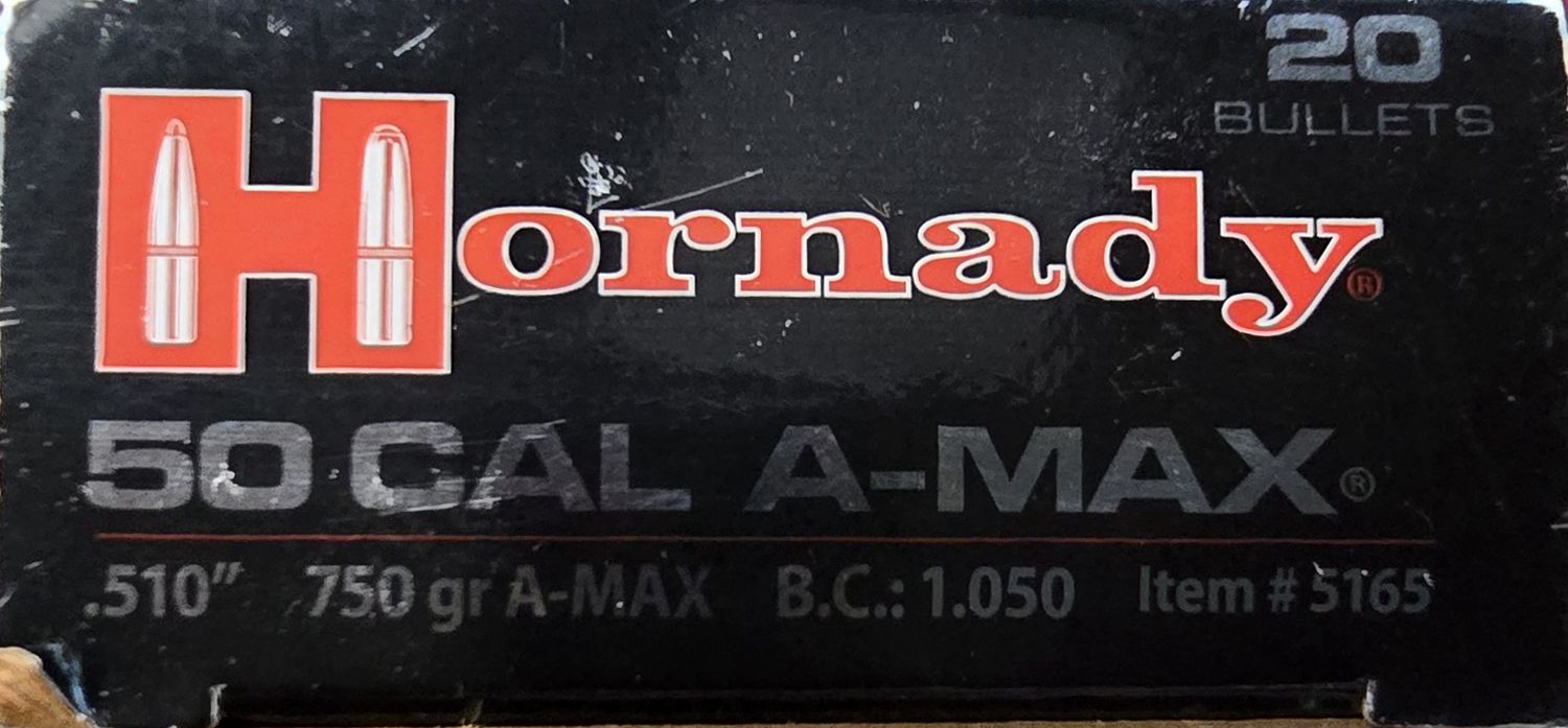 Hornady A-Max Match .510 750 Gr. 20 Bullets
