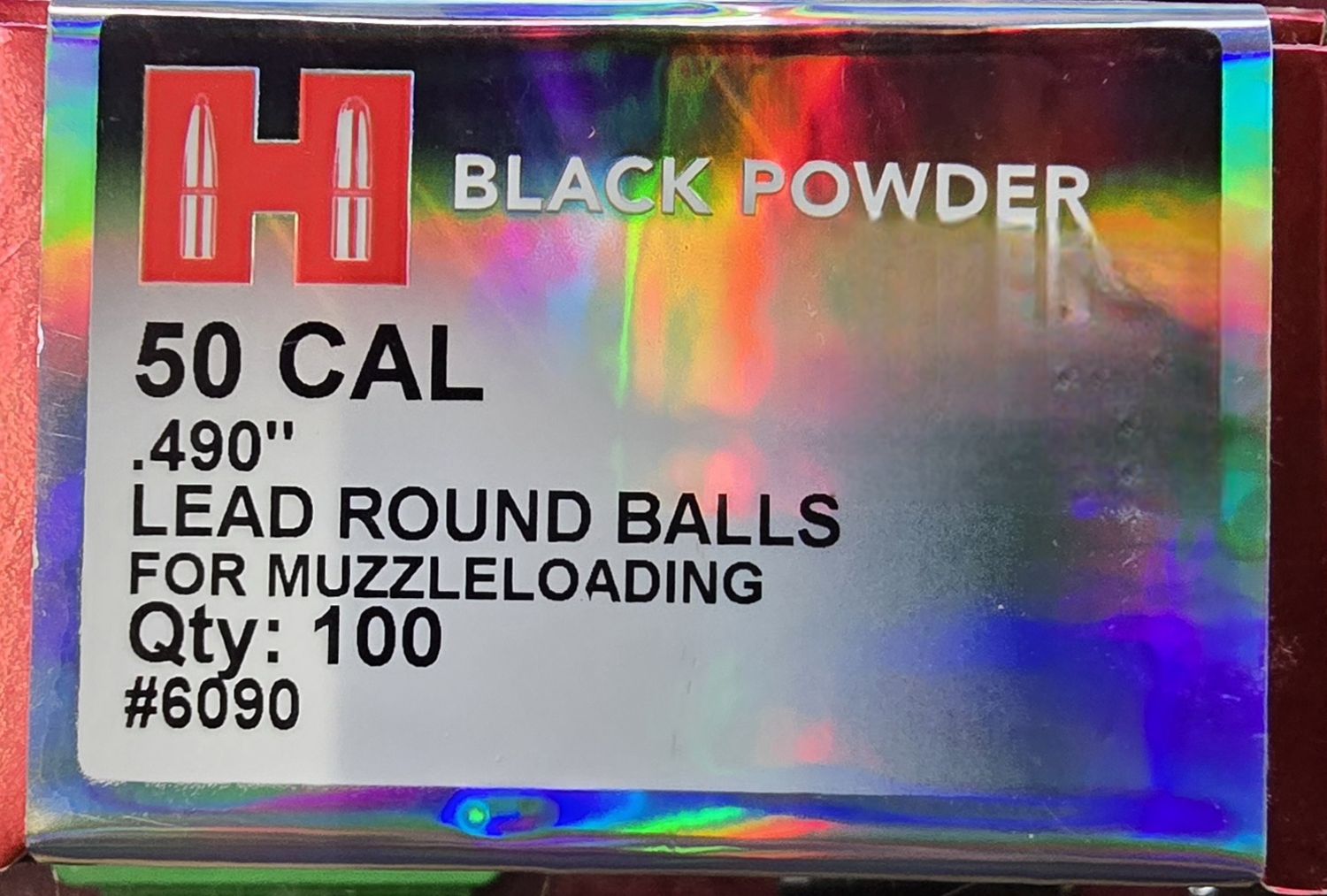 Hornady Black Powder 50 Cal. .490 Lead Round Balls 100 Bullets