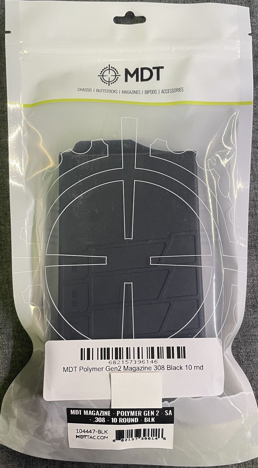MDT Polymer Gen2 Magazine 308 Black 10 rnd