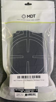 MDT Polymer Gen2 Magazine 308 Black 10 rnd