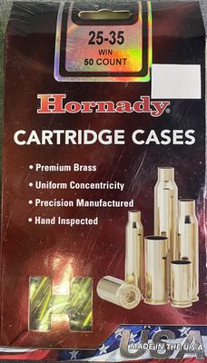 Hornady 25-35 Win. New Brass 50 ct