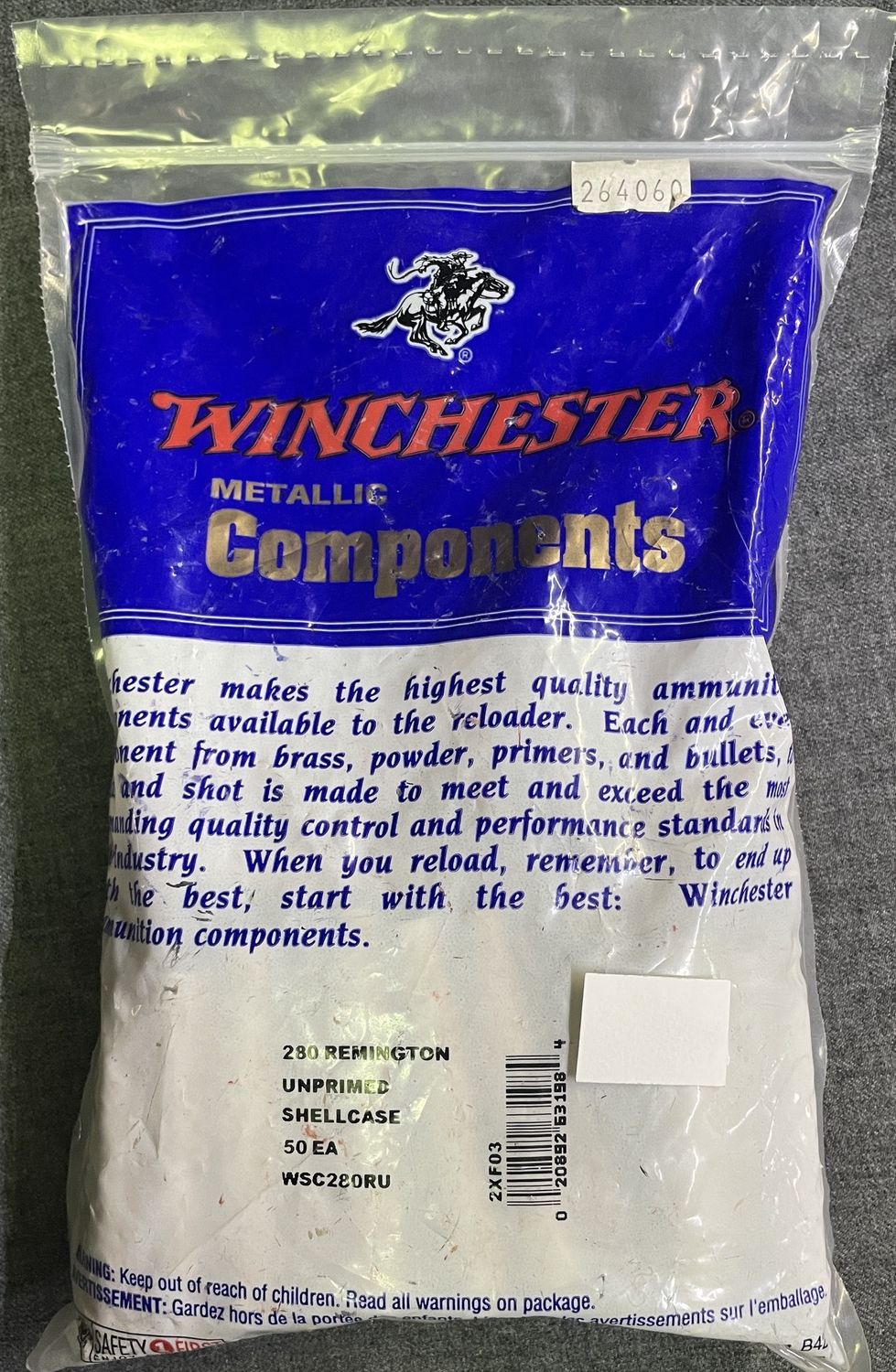 Winchester 280 Rem. New Brass 50 ct Nickel Plated