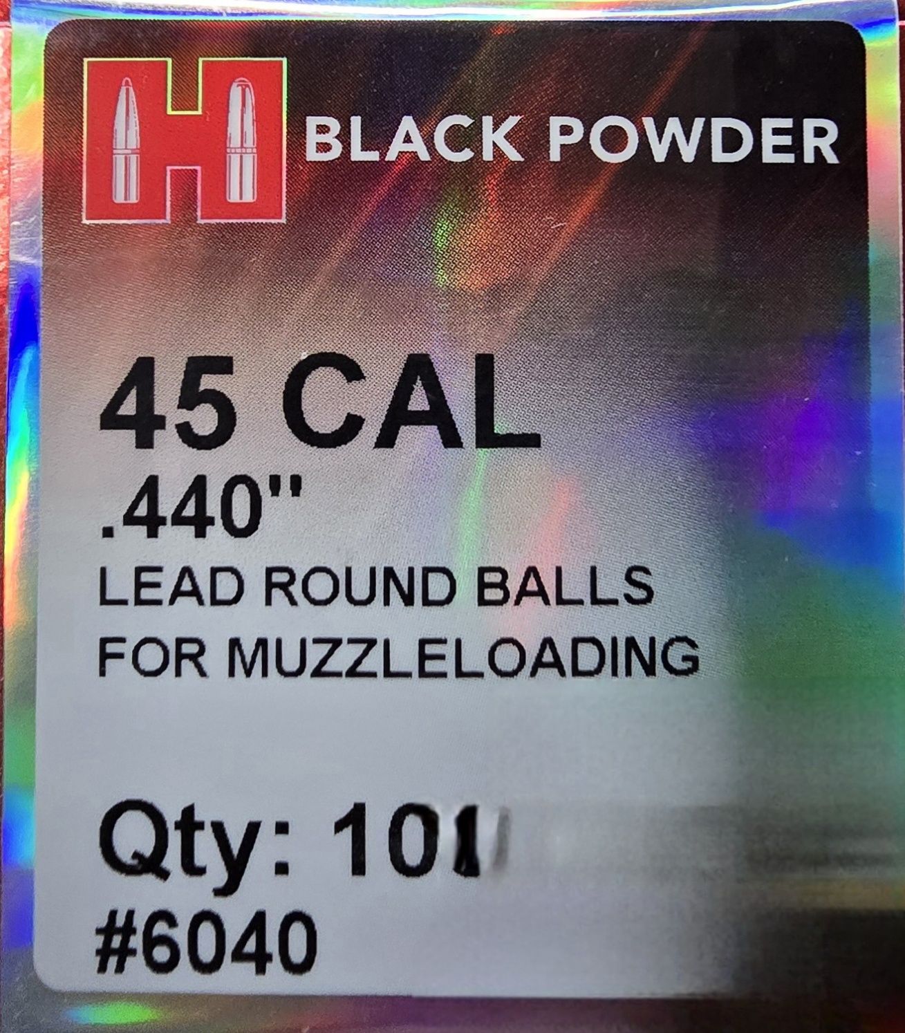 Hornady 45 Cal. .440 Black Powder Lead Round Balls 100 Bullets