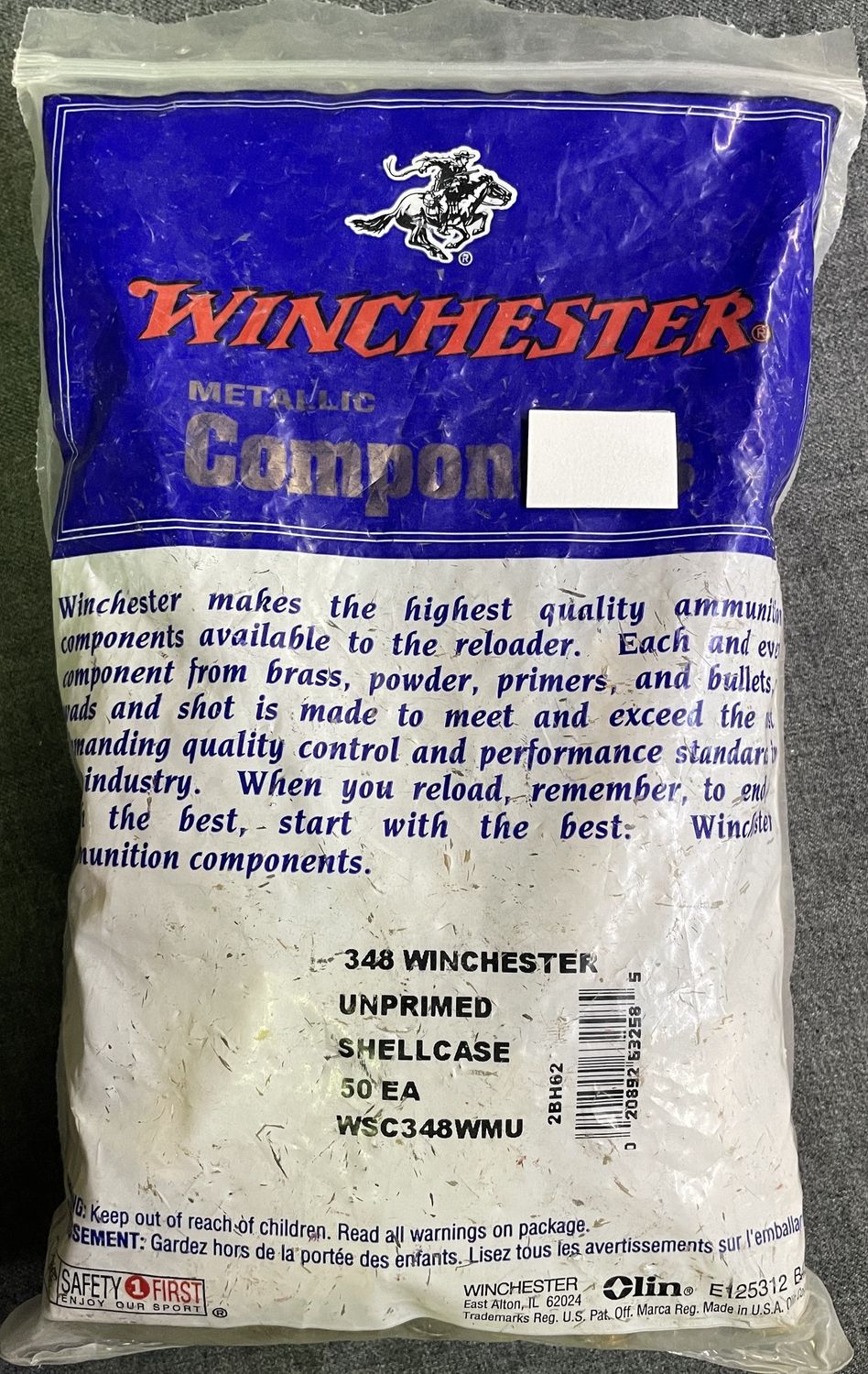 Winchester 348 Win. New Brass 50 ct