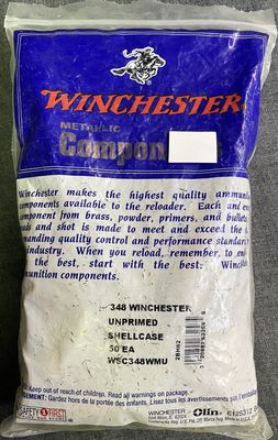 Winchester 348 Win. New Brass 50 ct