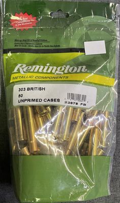 Remington 303 Brit. New Brass 50 ct