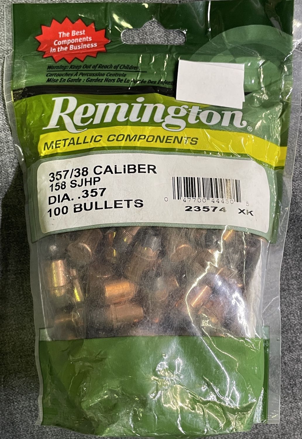 Remington 357/38 Cal. 158 gr. SJHP 100 Bullets
