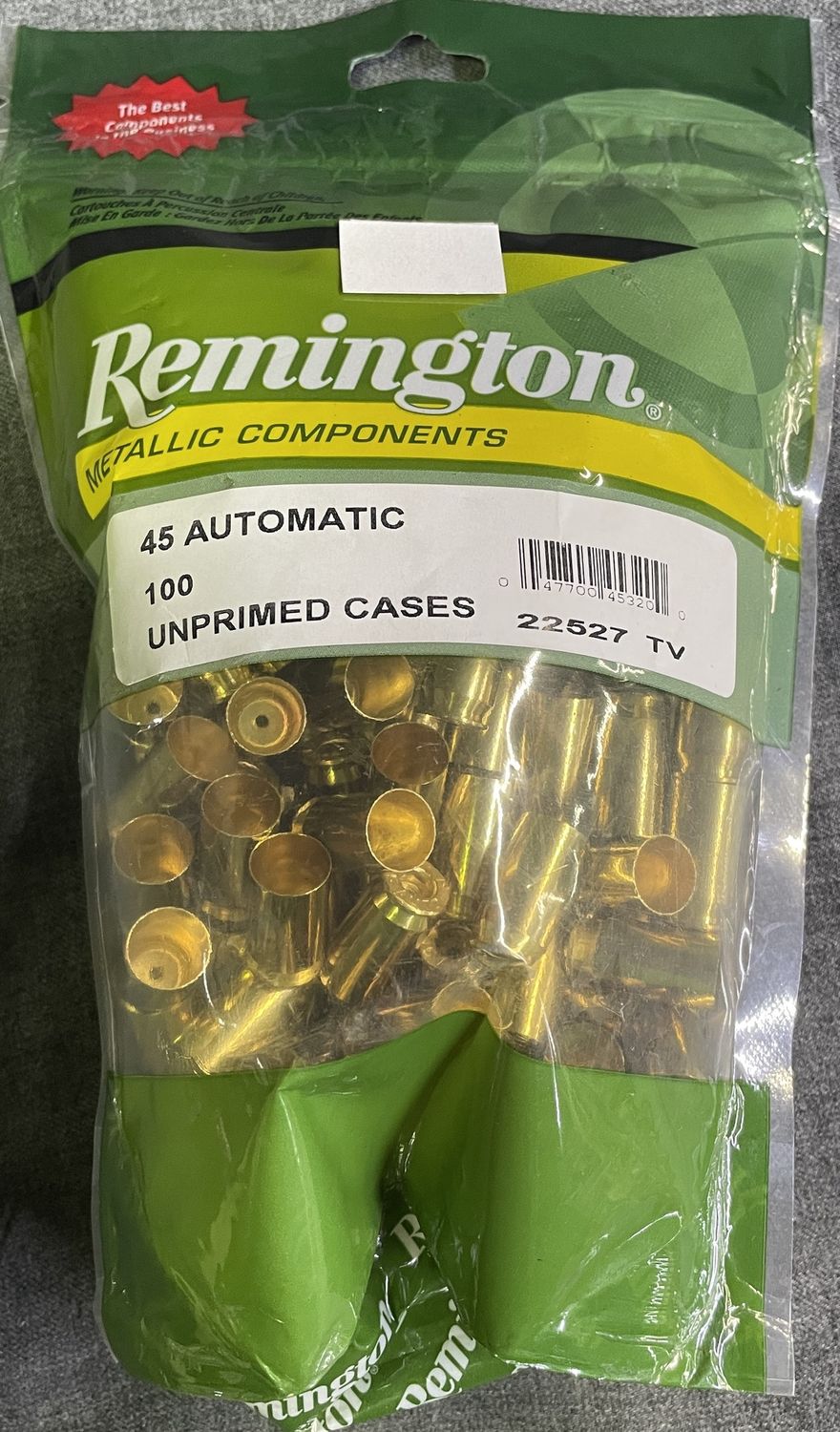 Remington 45 Automatic New Brass 100 ct
