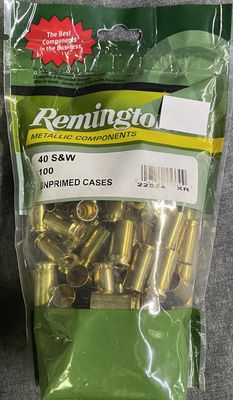 Remington 40 S&amp;W New Brass 100 ct