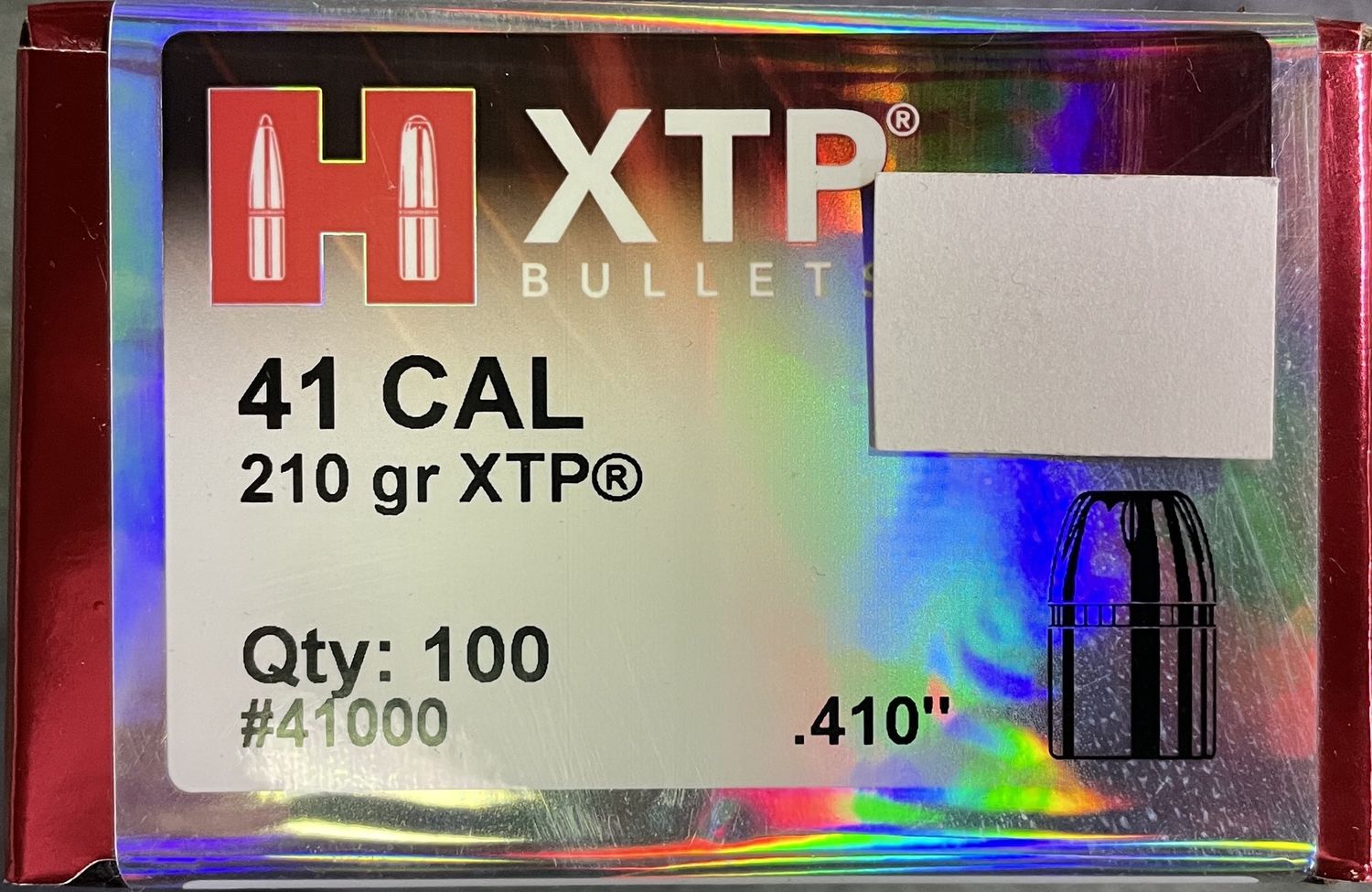 Hornady 41 Cal. .410 210 gr. XTP 100 Bullets