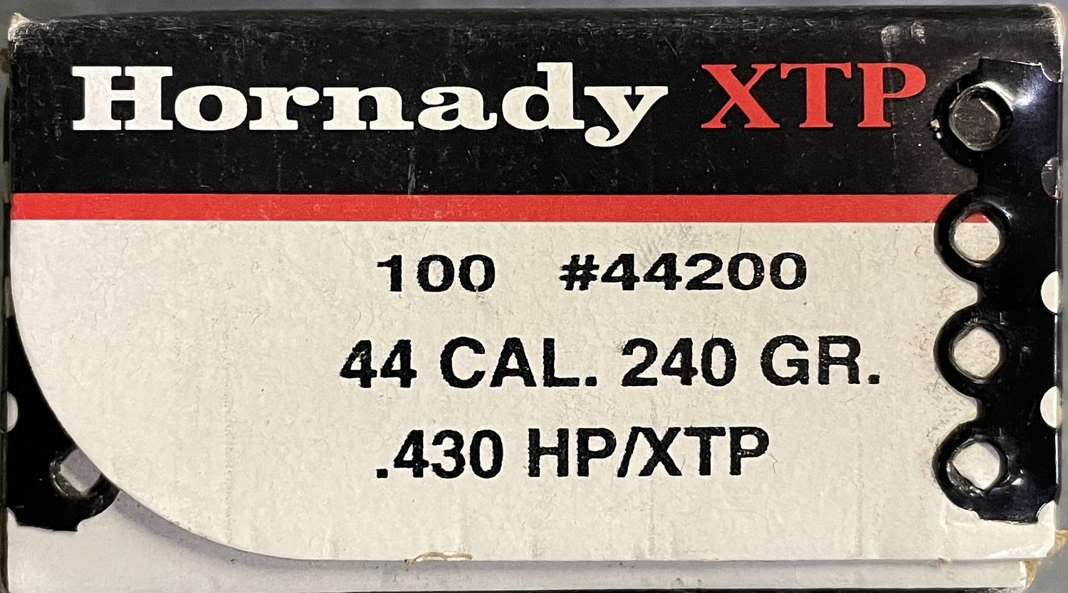Hornady 44 Cal. .430 240 gr. XTP 100 Bullets