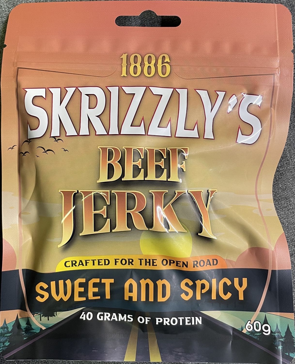 1886 Skrizzly&#39;s Sweet and Spicy Beef jerky