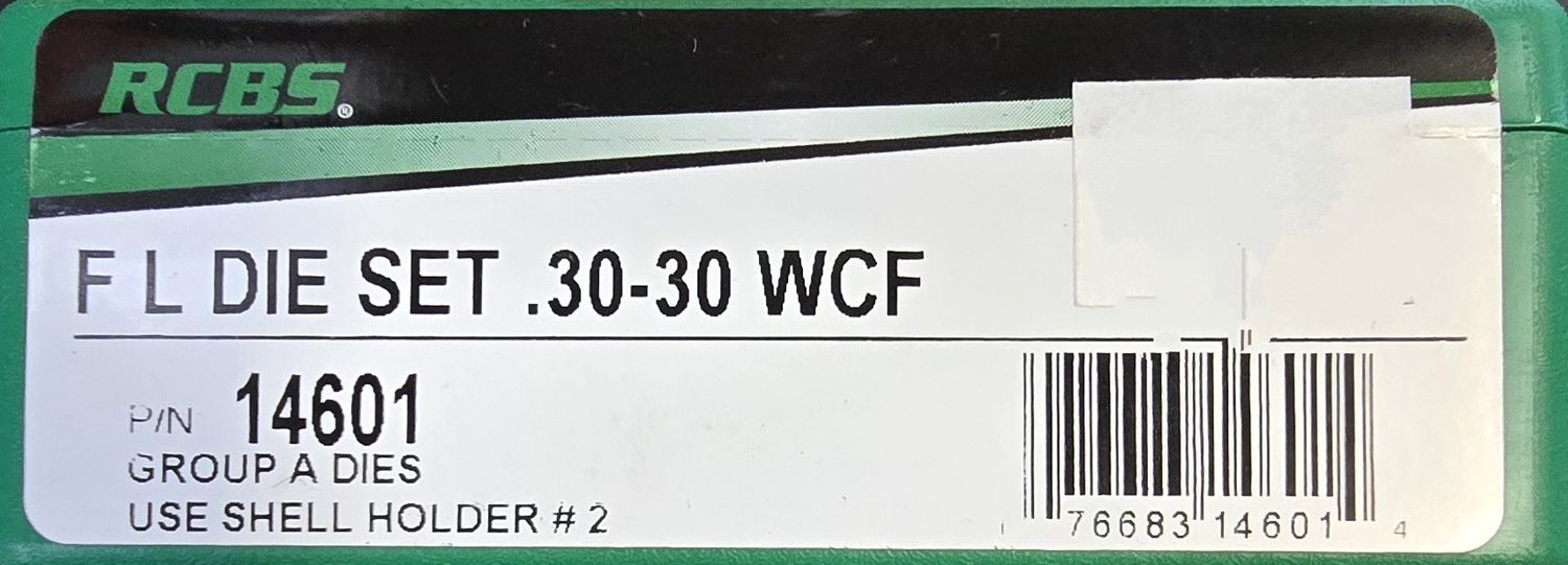RCBS FL Die Set .30-30 WCF
