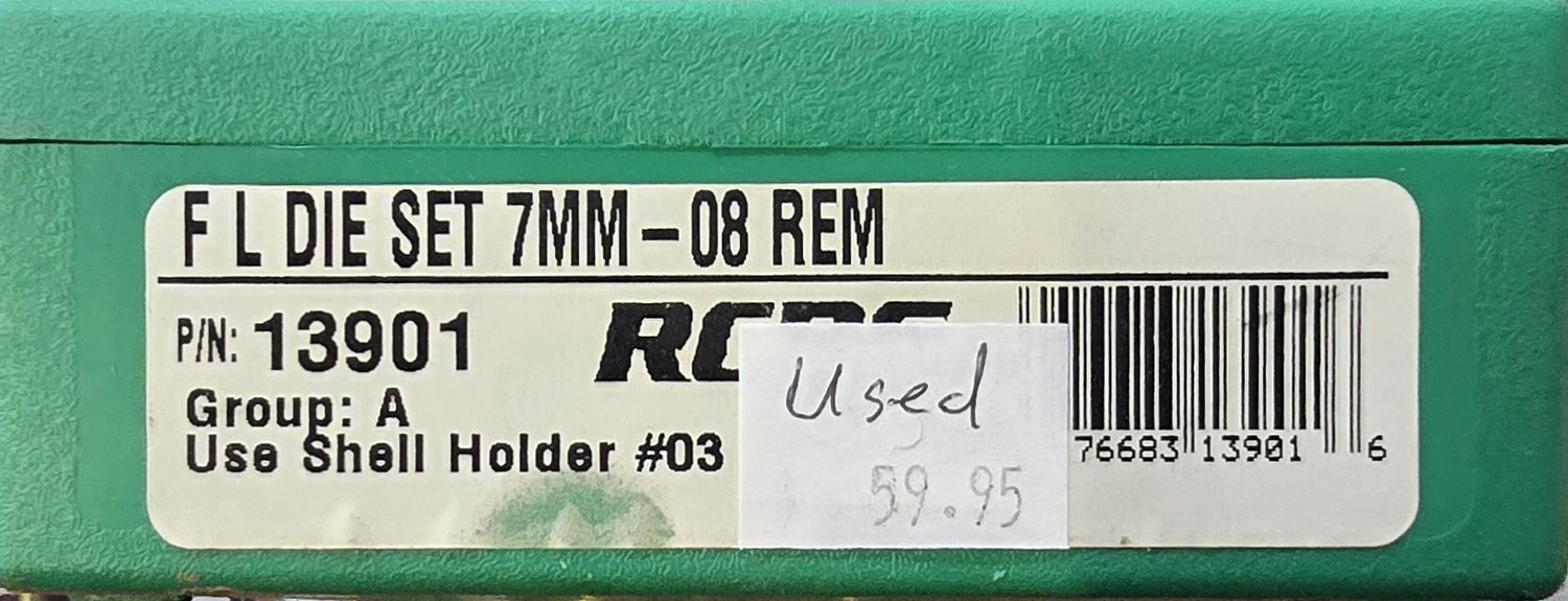 (USED) RCBS FL Die Set. 7mm-08 REM