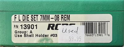 (USED) RCBS FL Die Set. 7mm-08 REM