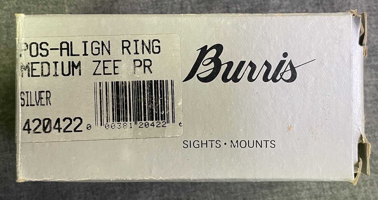 Burris Pos-Align 1&quot; Medium Zee Rings Silver