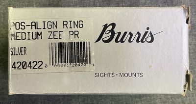 Burris Pos-Align 1&quot; Medium Zee Rings Silver