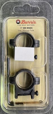 Burris 1&quot; Weaver Style Zee Rings Low Matte