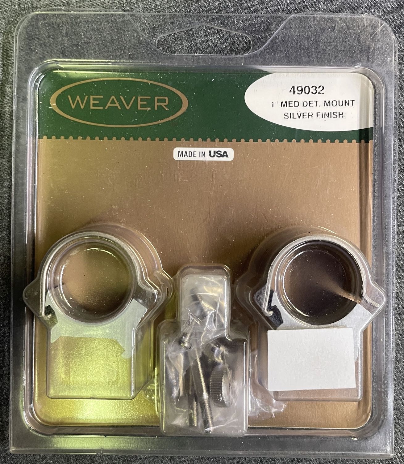 Weaver 1&quot; Medium Rings Silver