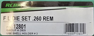 RCBS FL Die Set. .260 Rem