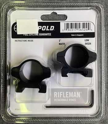 Leupold 1&quot; Weaver Style Low Rings Matte