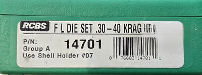 RCBS FL Die Set .30-40 KRAG