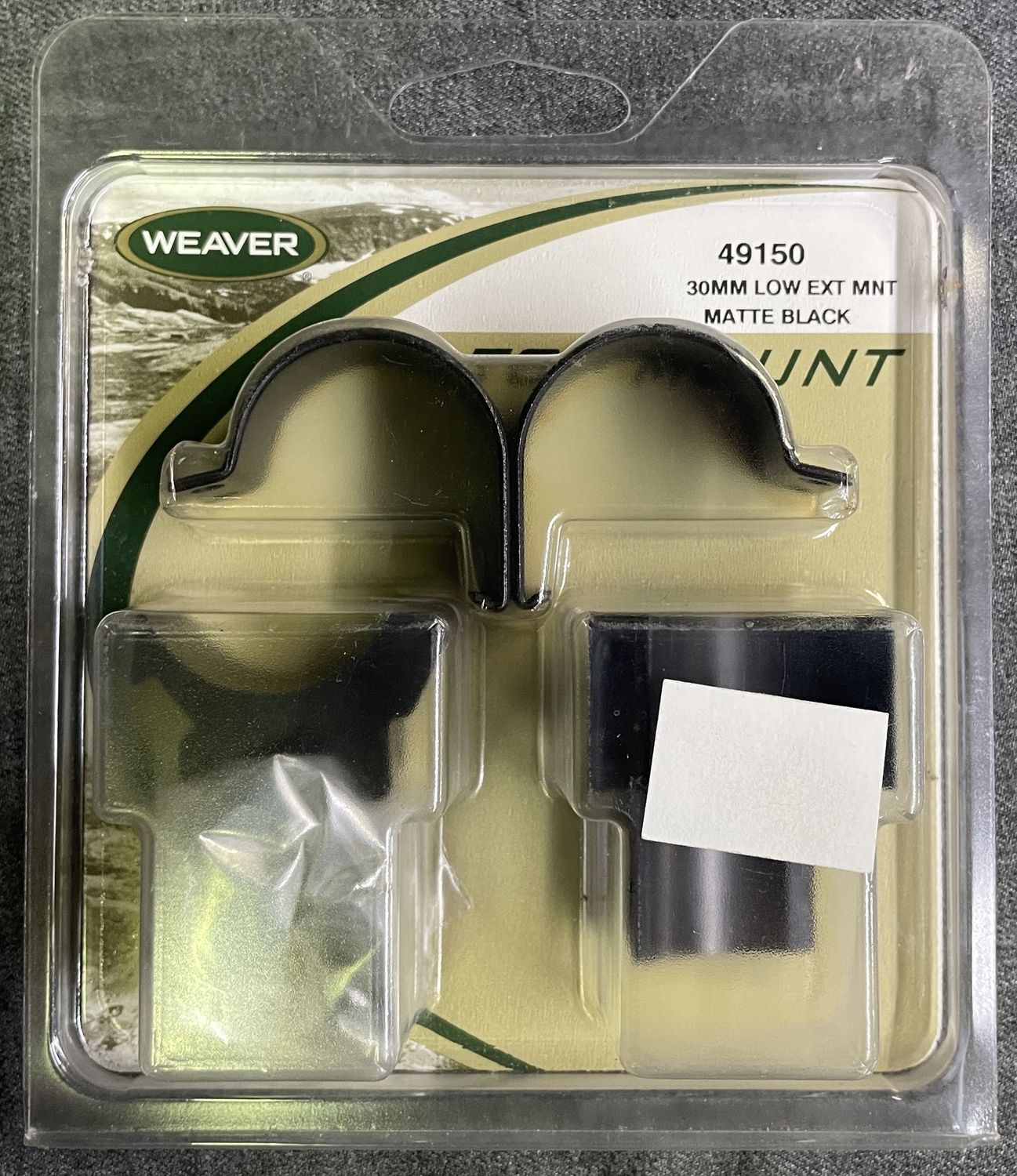 Weaver 30mm Low Extension Rings Matte