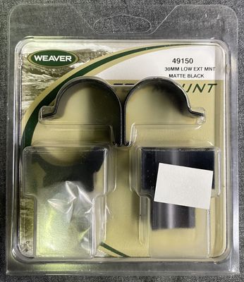 Weaver 30mm Low Extension Rings Matte