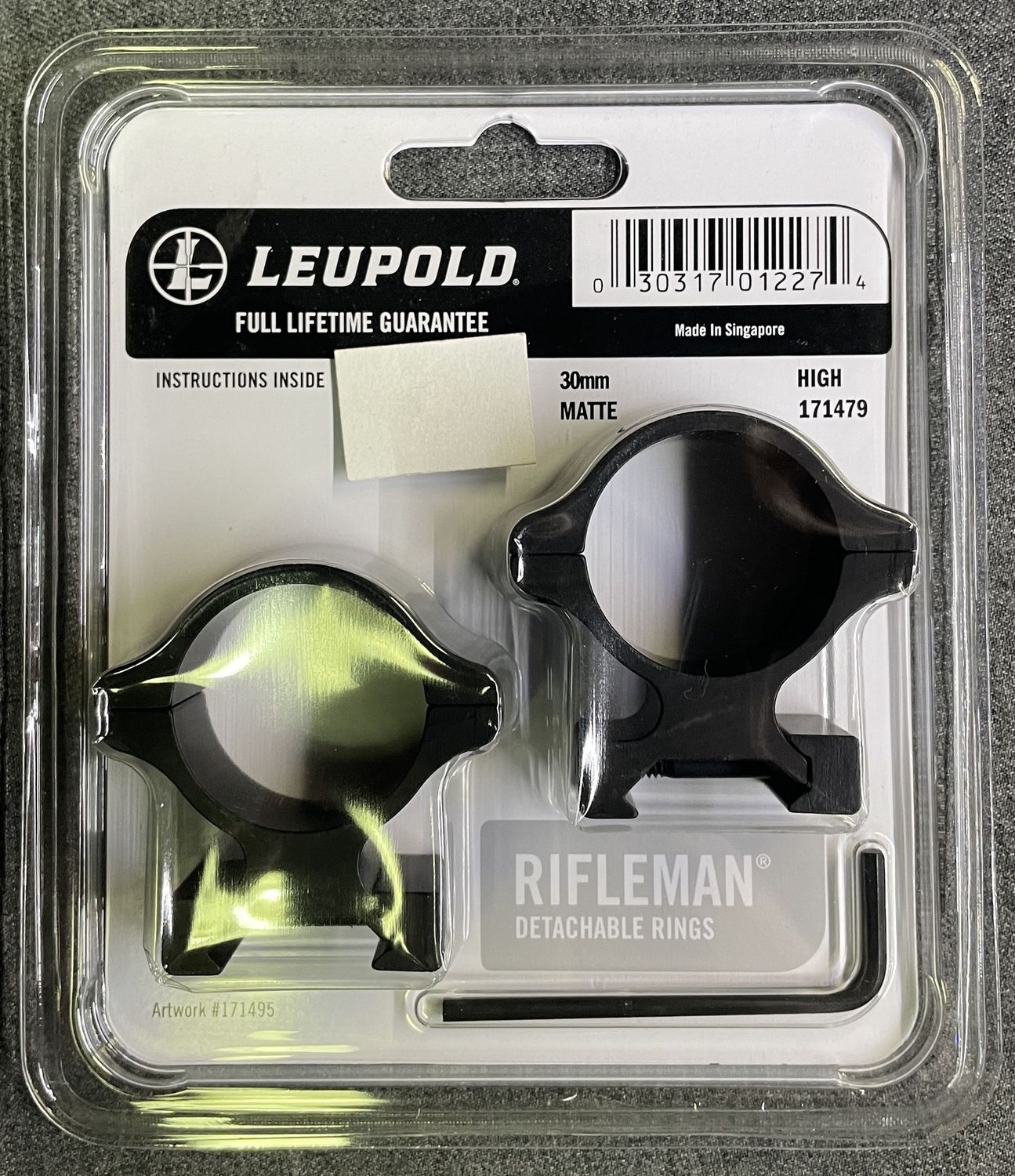 Leupold 30mm Weaver Style High Rings Matte