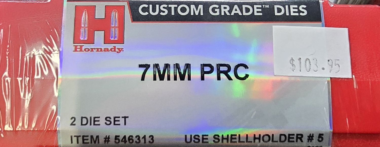 Hornady 7mm PRC 2 Die Set.