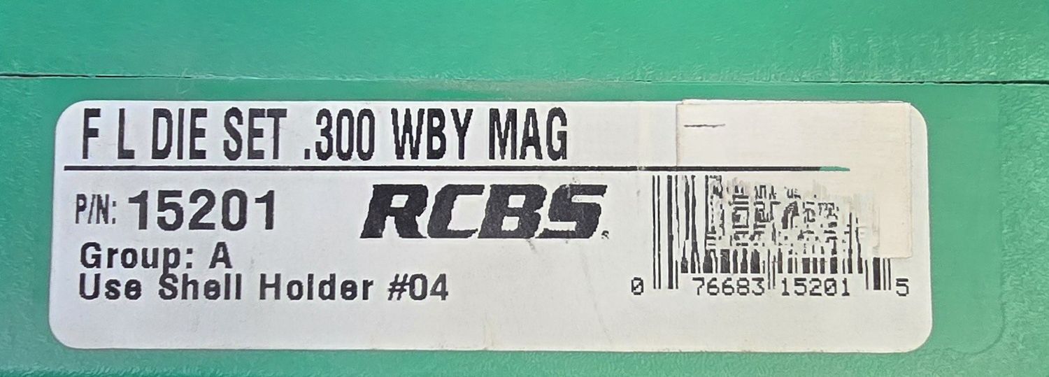 RCBS FL Die Set. .300 Wby Mag.