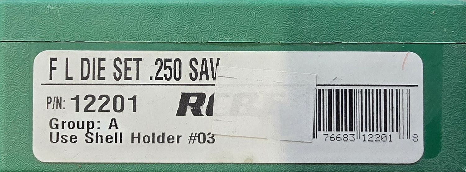 RCBS FL Die Set .250 Savage