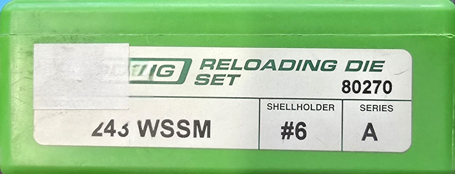 Redding 243 WSSM Die Set